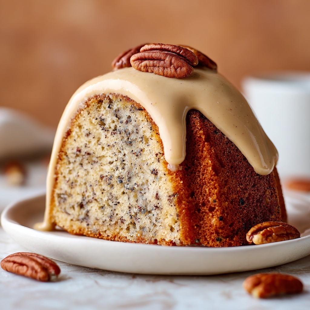 Banana Pecan Caramel Cake Recipe - Recipe Image