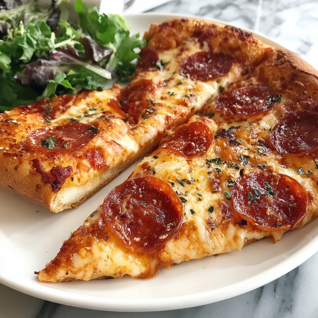 Red Baron French Bread Pizza in the Air Fryer Recipe - Recipe Image