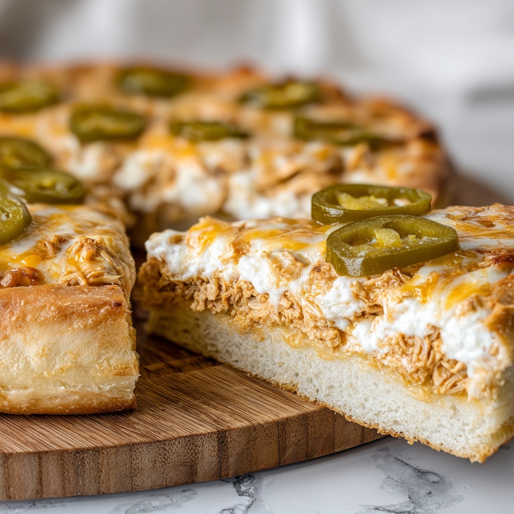 Spicy Chicken and Pickled Jalapeño Pizza Recipe - Recipe Image