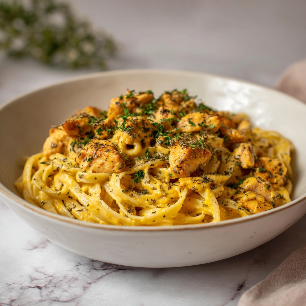 Cowboy Butter Chicken Linguine Recipe - Recipe Image