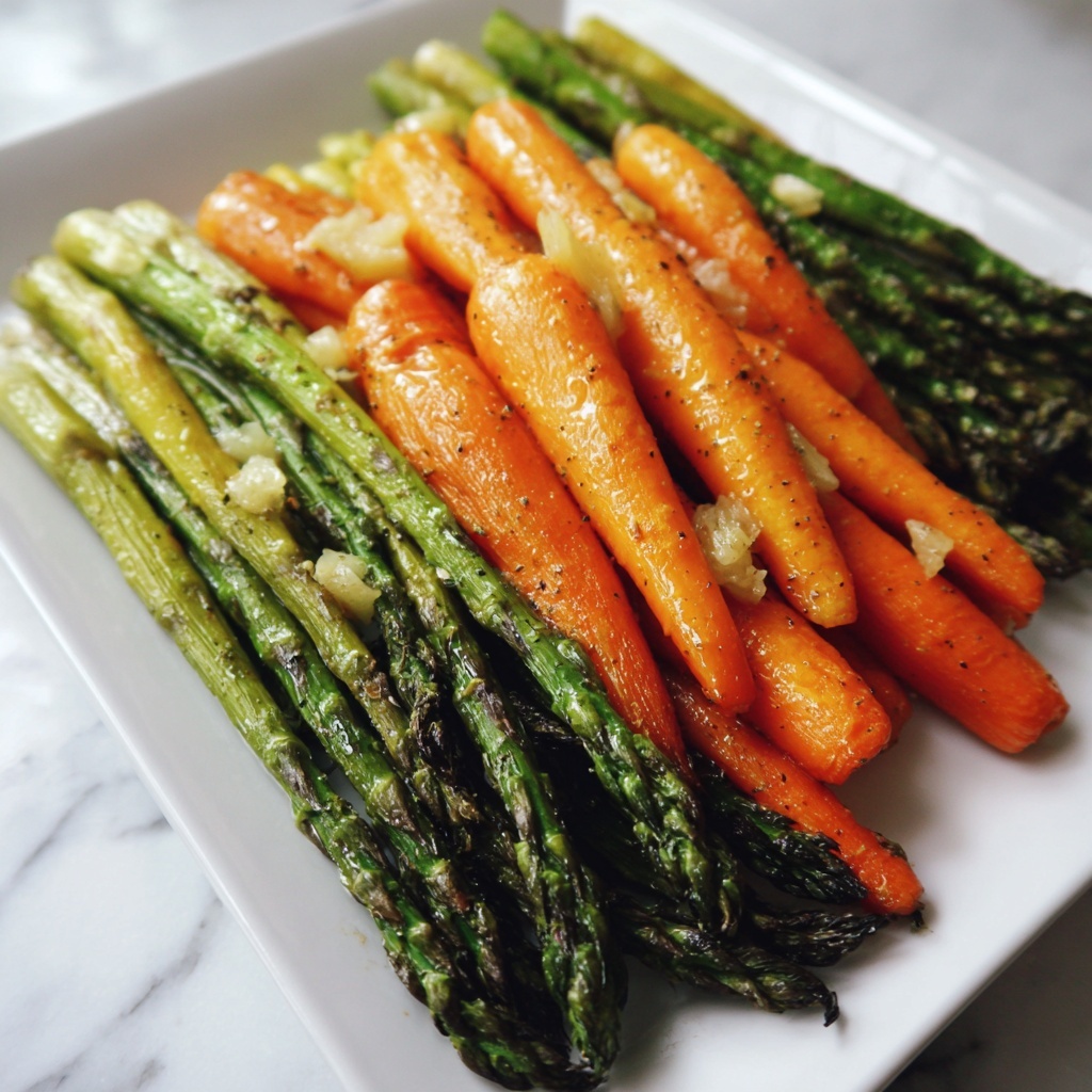 Roasted Asparagus and Carrots Recipe - Recipe Image