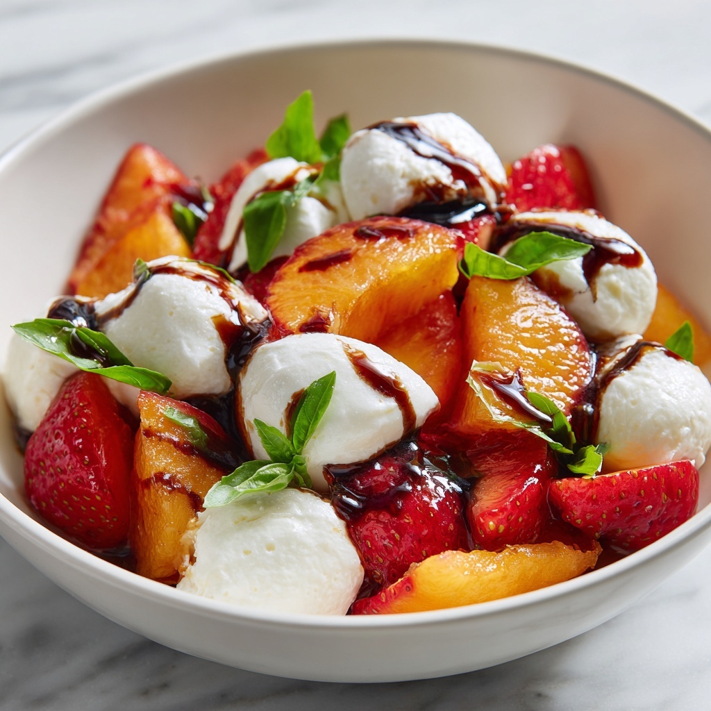 Summer Fruit Caprese Salad: 7 Delightful Flavors Await Recipe - Recipe Image