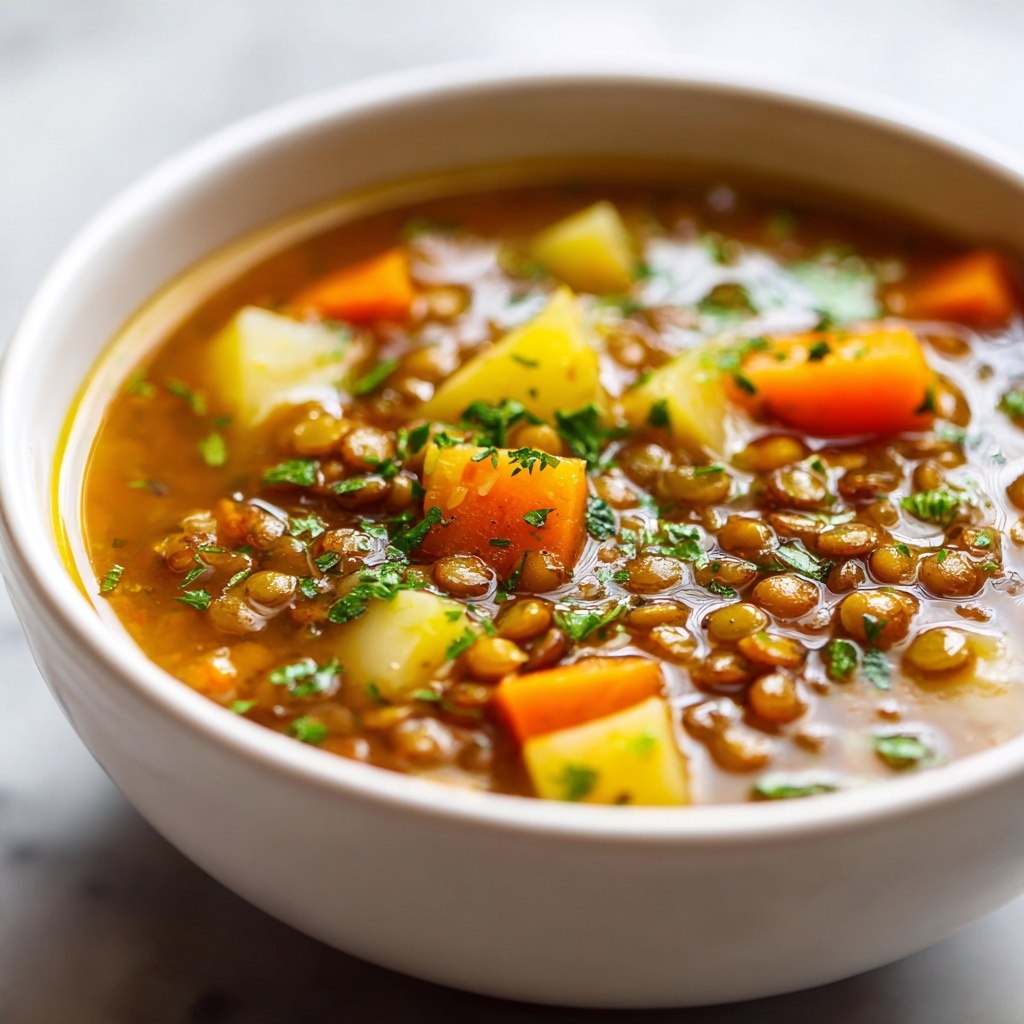 Carrot and Lentil Soup with Smoked Ham Hocks Recipe - Recipe Image