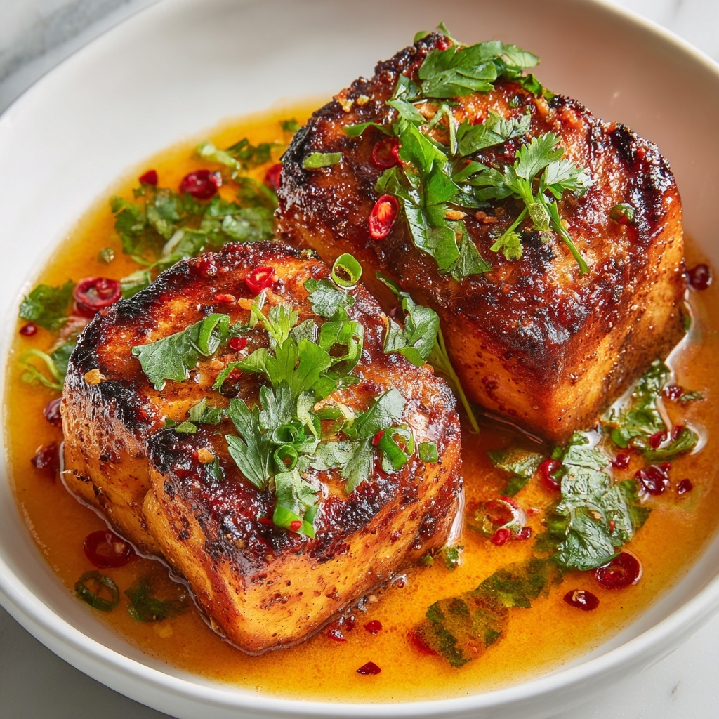 Coconut Curry Salmon with Garlic Butter Recipe - Recipe Image