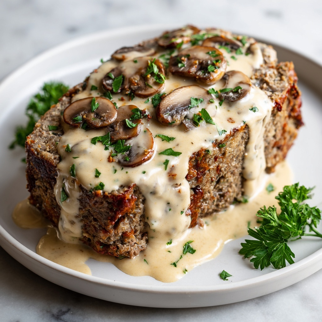 Mushroom Swiss Cheese Meatloaf: Comfort Food Reinvented Recipe - Recipe Image