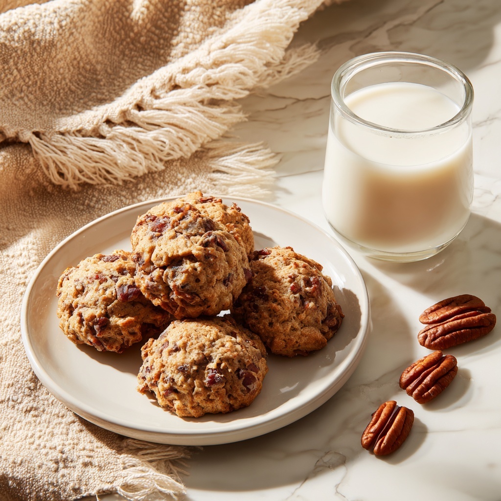 Soft Pecan Cookies with Toasted Pecans and Toffee Bits Recipe - Recipe Image