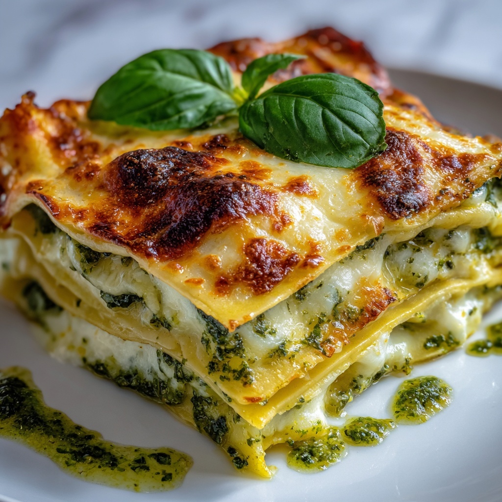 Pesto Skillet Lasagna Recipe - Recipe Image