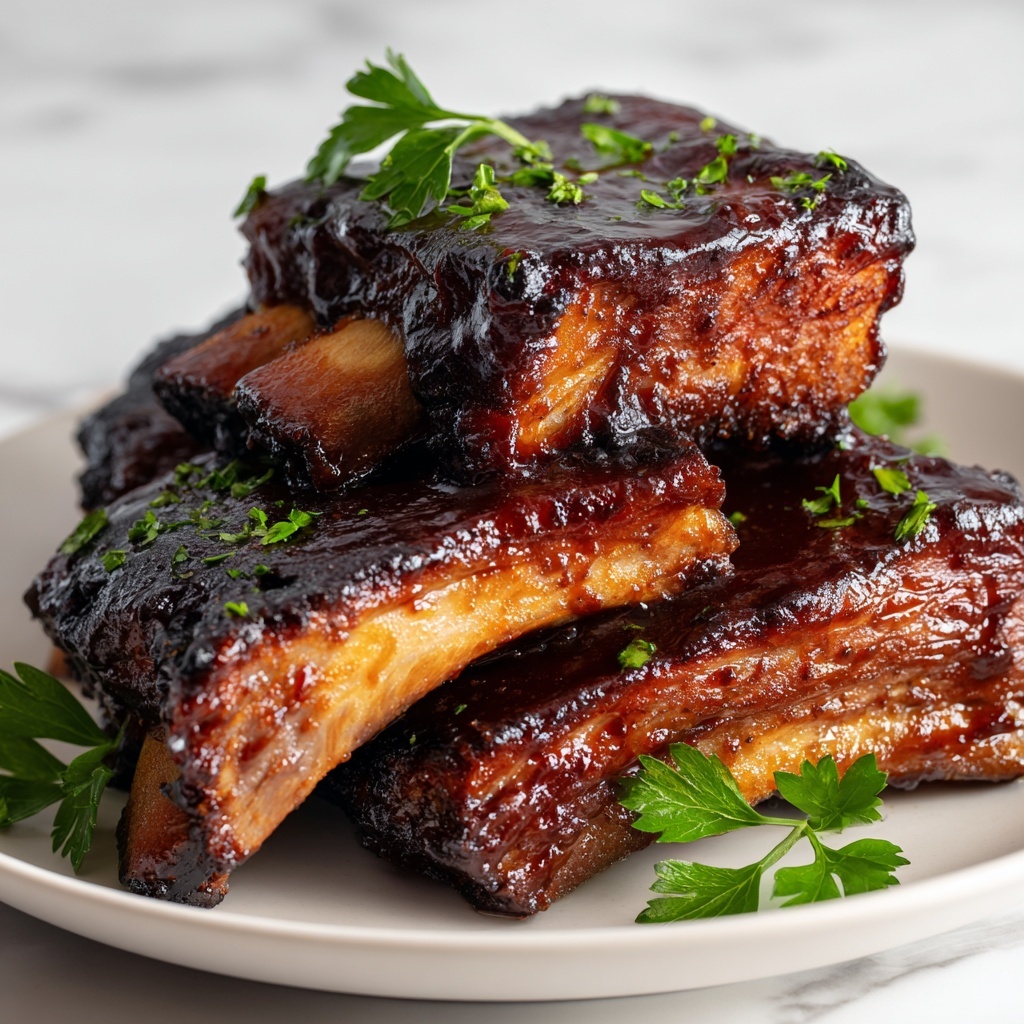 Slow Cooker Beef Ribs: 5 Secrets to Tender Bliss Recipe - Recipe Image
