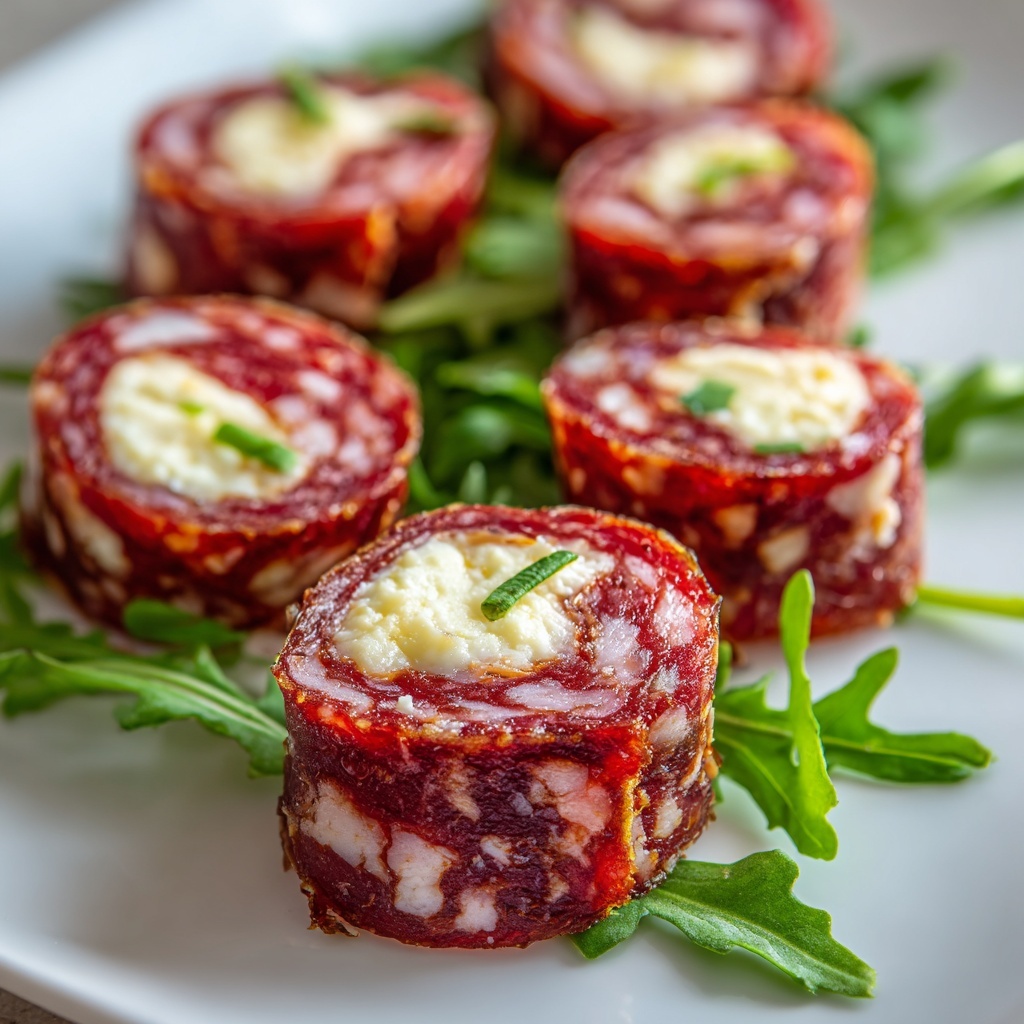 Salami Roll-Ups Recipe - Recipe Image