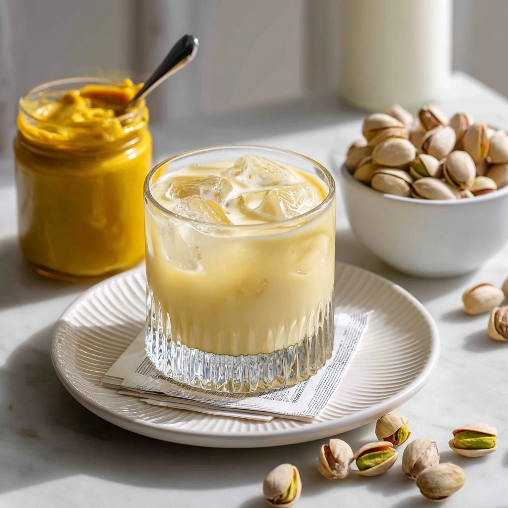 Homemade Dairy-Free Pistachio Cream Liqueur Recipe - Recipe Image