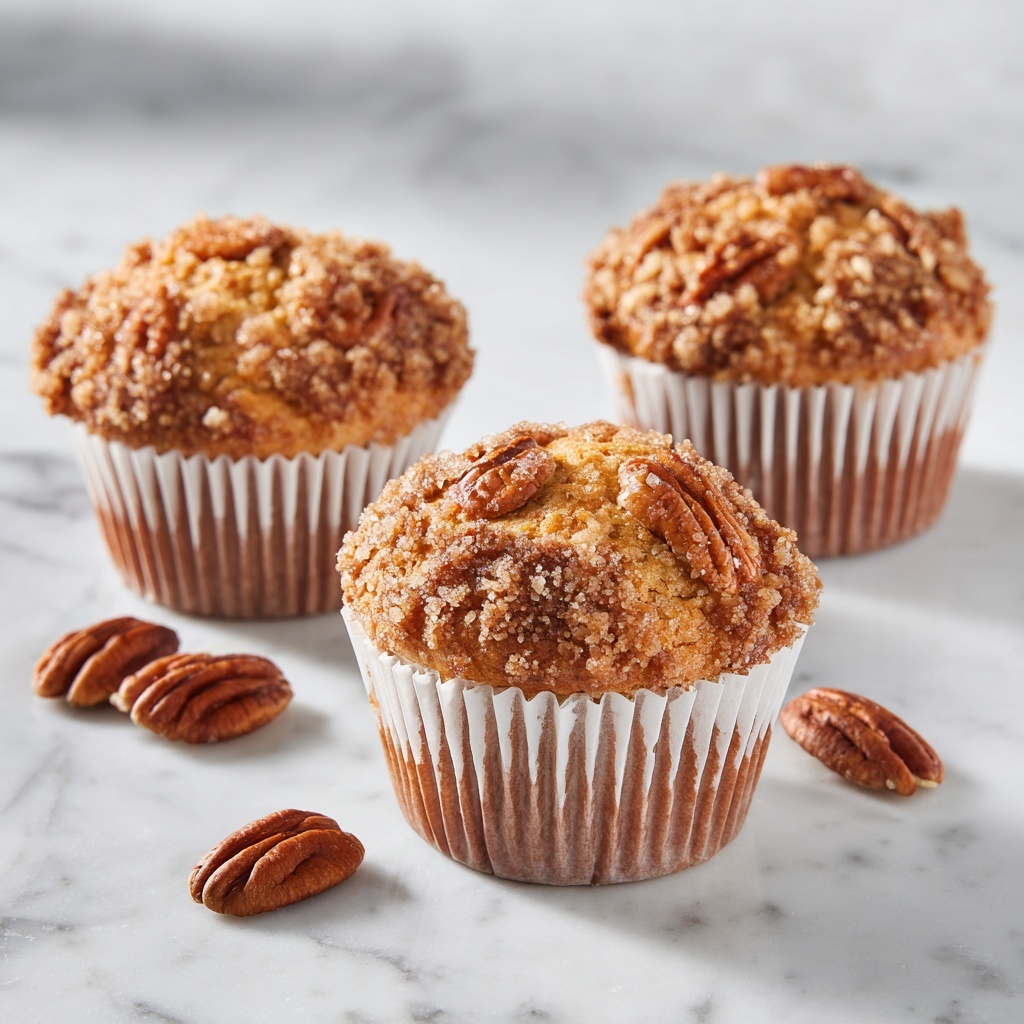 Pecan Pie Brown Sugar Muffins Recipe - Recipe Image