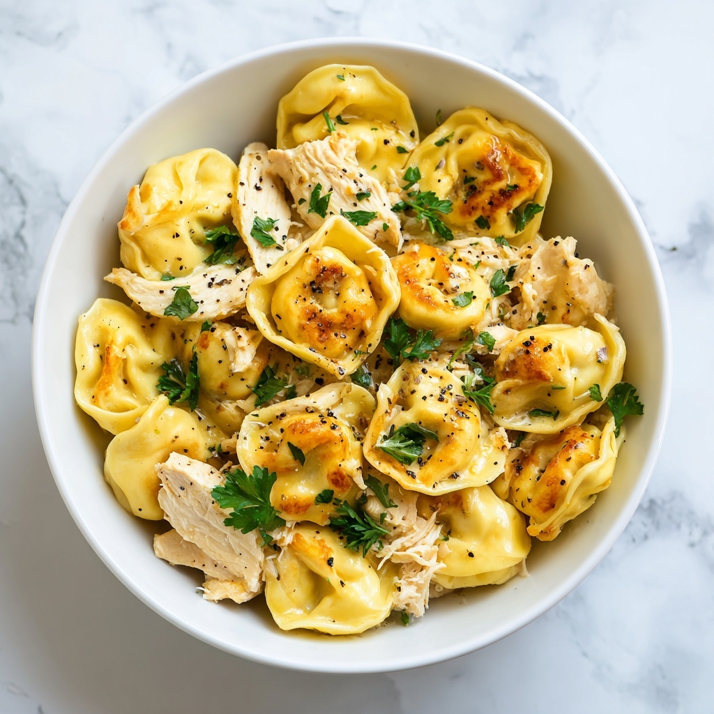 Garlic Parmesan Chicken Tortellini: 7 Creamy Joys Await Recipe - Recipe Image