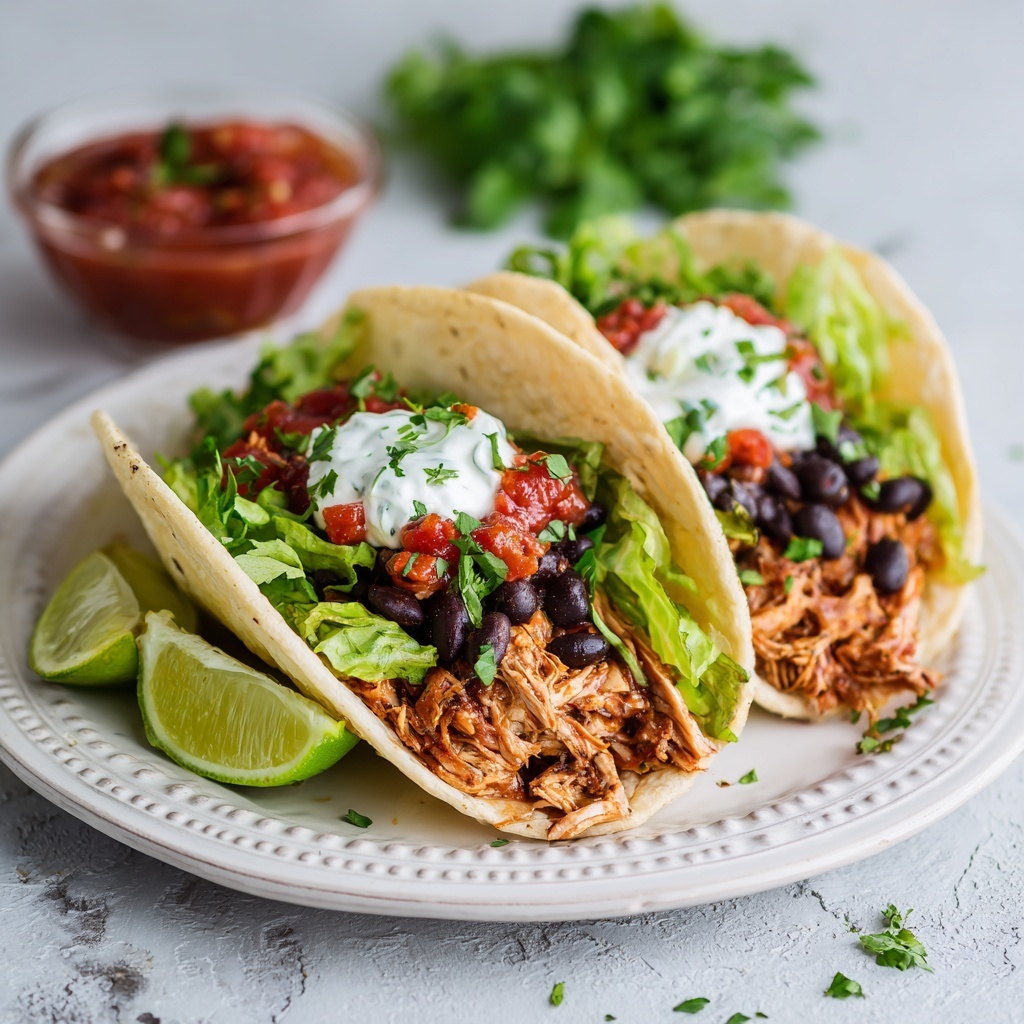 Crock Pot Chicken Tacos Recipe - Recipe Image