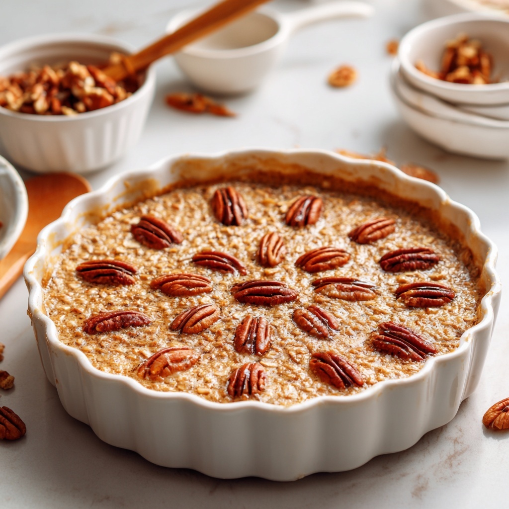 Pecan Pie Baked Oatmeal Recipe - Recipe Image