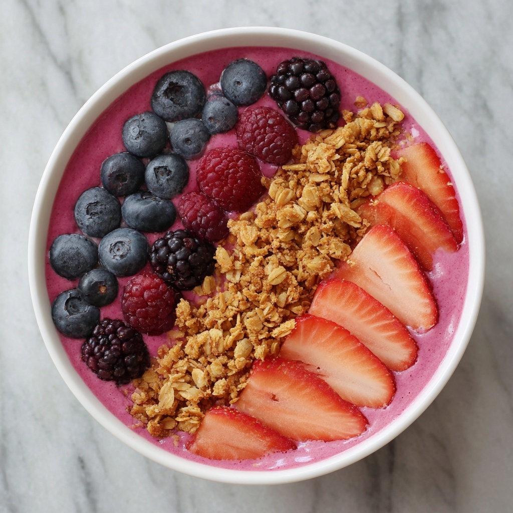 Berry Protein Smoothie Bowl Recipe for a Vibrant Morning Treat Recipe - Recipe Image