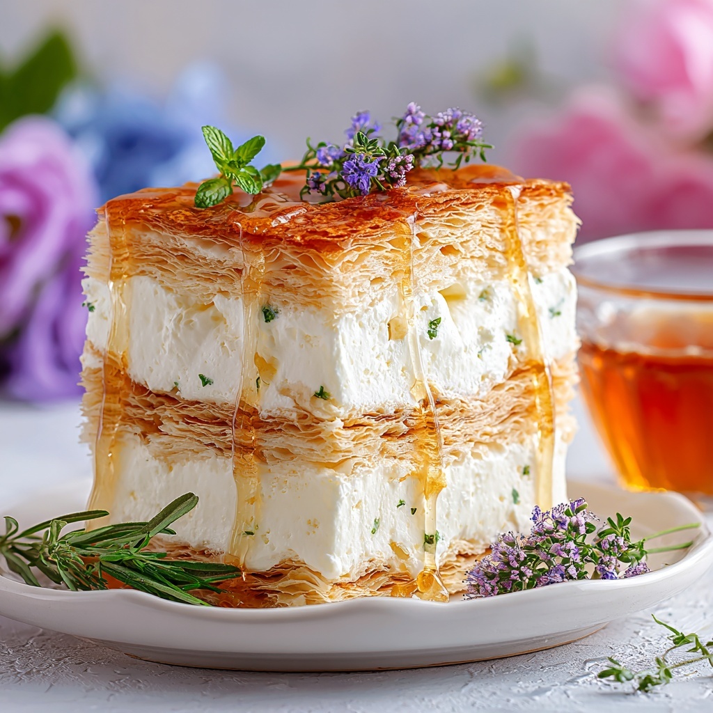 French Lavender & Honey Mille-Feuille Recipe - Recipe Image