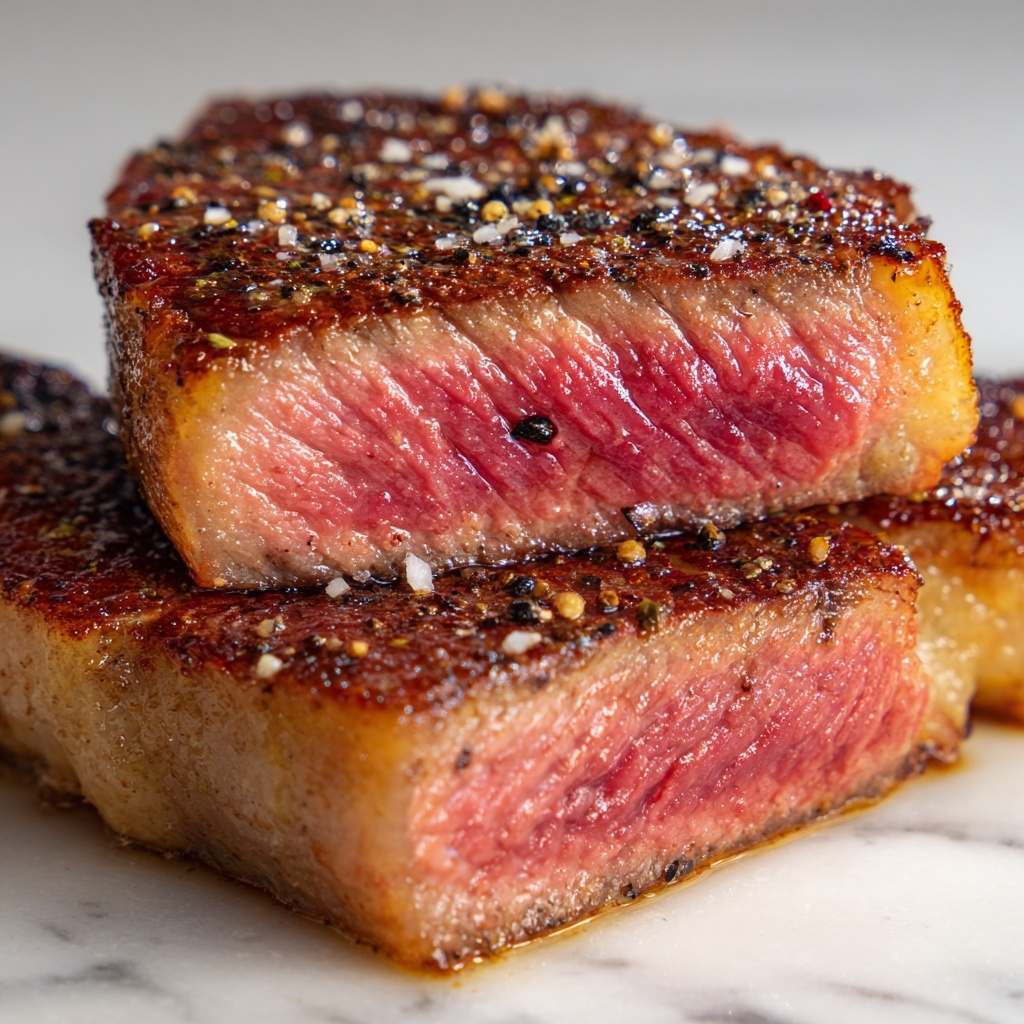 Pan-Seared New York Strip Steaks with Herb Butter Recipe - Recipe Image