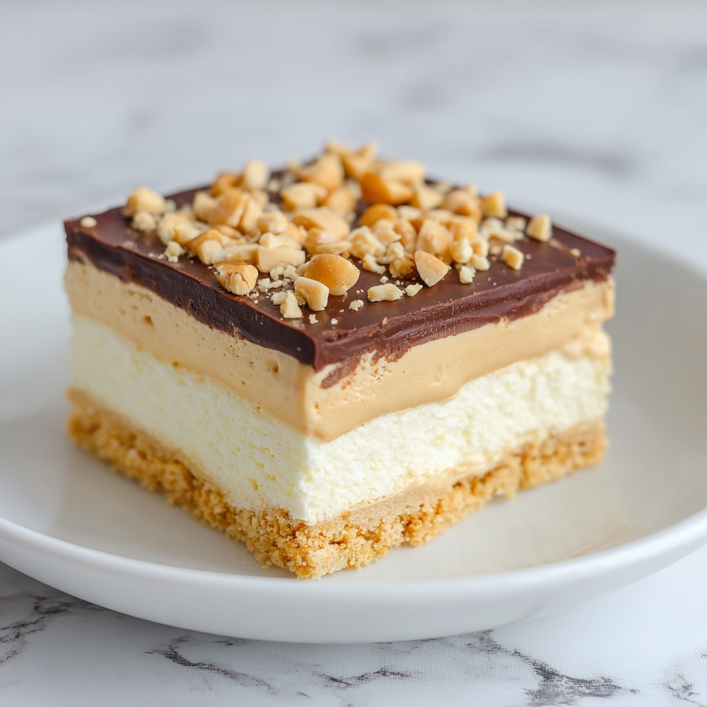 No-Bake Peanut Butter Bars Recipe - Recipe Image