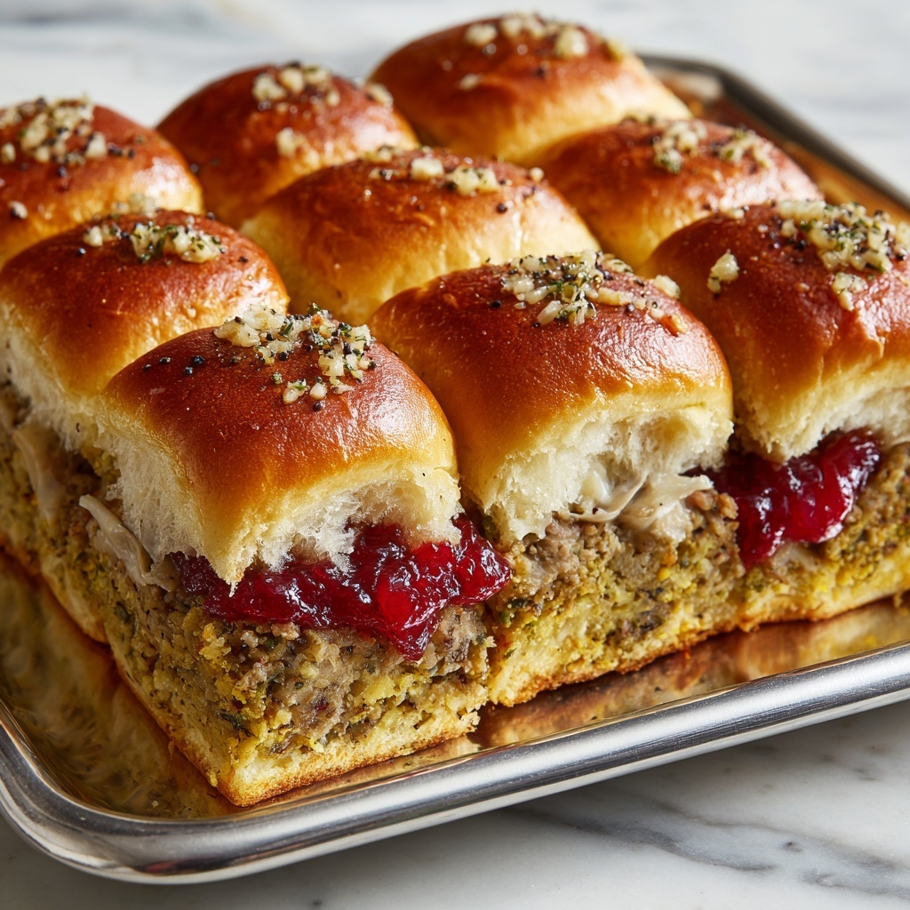 Turkey Cranberry Sliders Recipe - Recipe Image