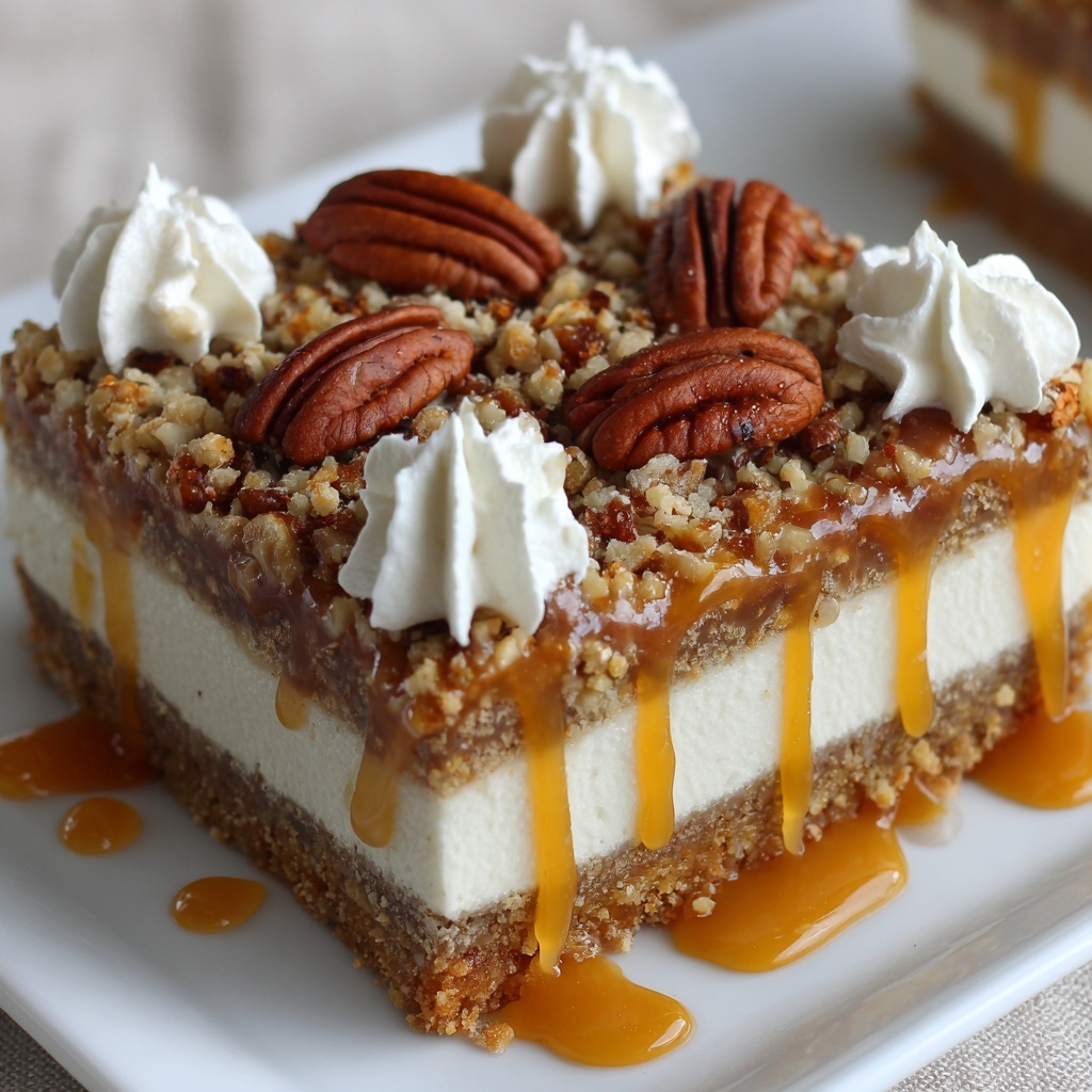 Butter Pecan Praline Poke Cake Recipe - Recipe Image