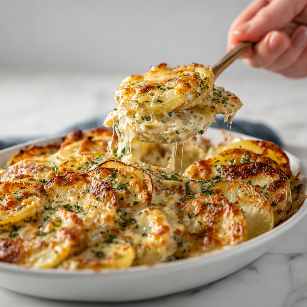 Easy Cheesy Scalloped Potatoes Recipe - Recipe Image