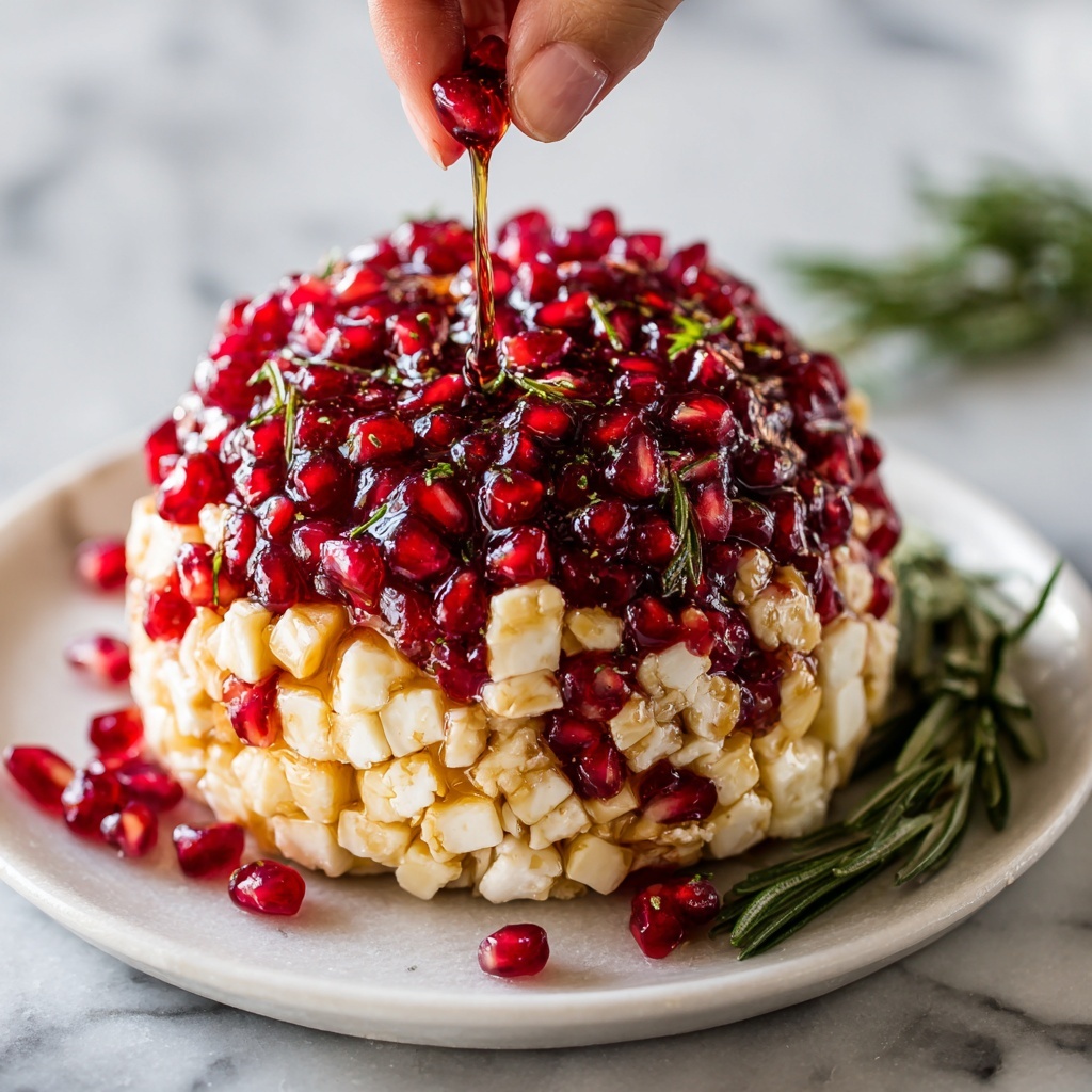 Pomegranate Christmas Cheese Ball for Festive Flavor Bliss Recipe - Recipe Image