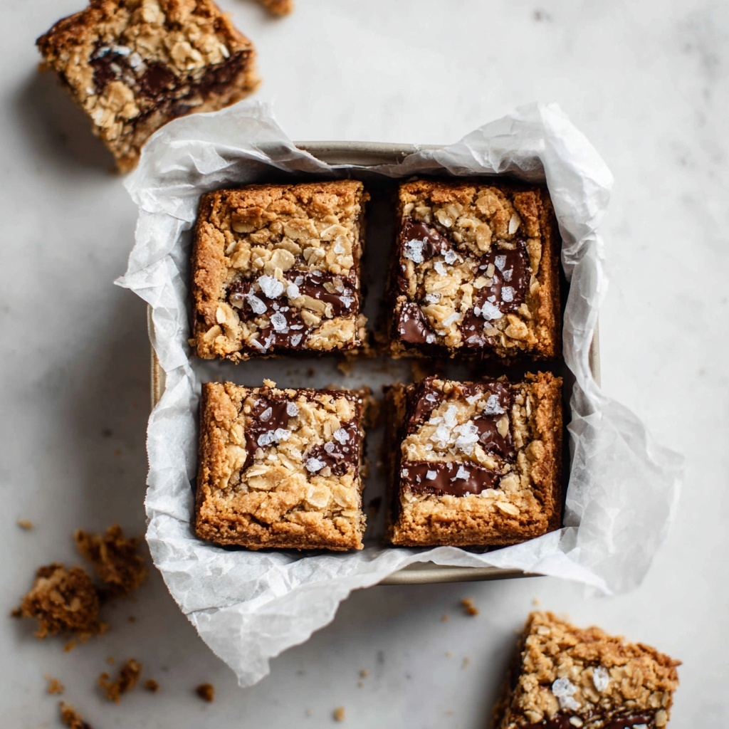 Healthy Chocolate Chip Oatmeal Bars Recipe - Recipe Image