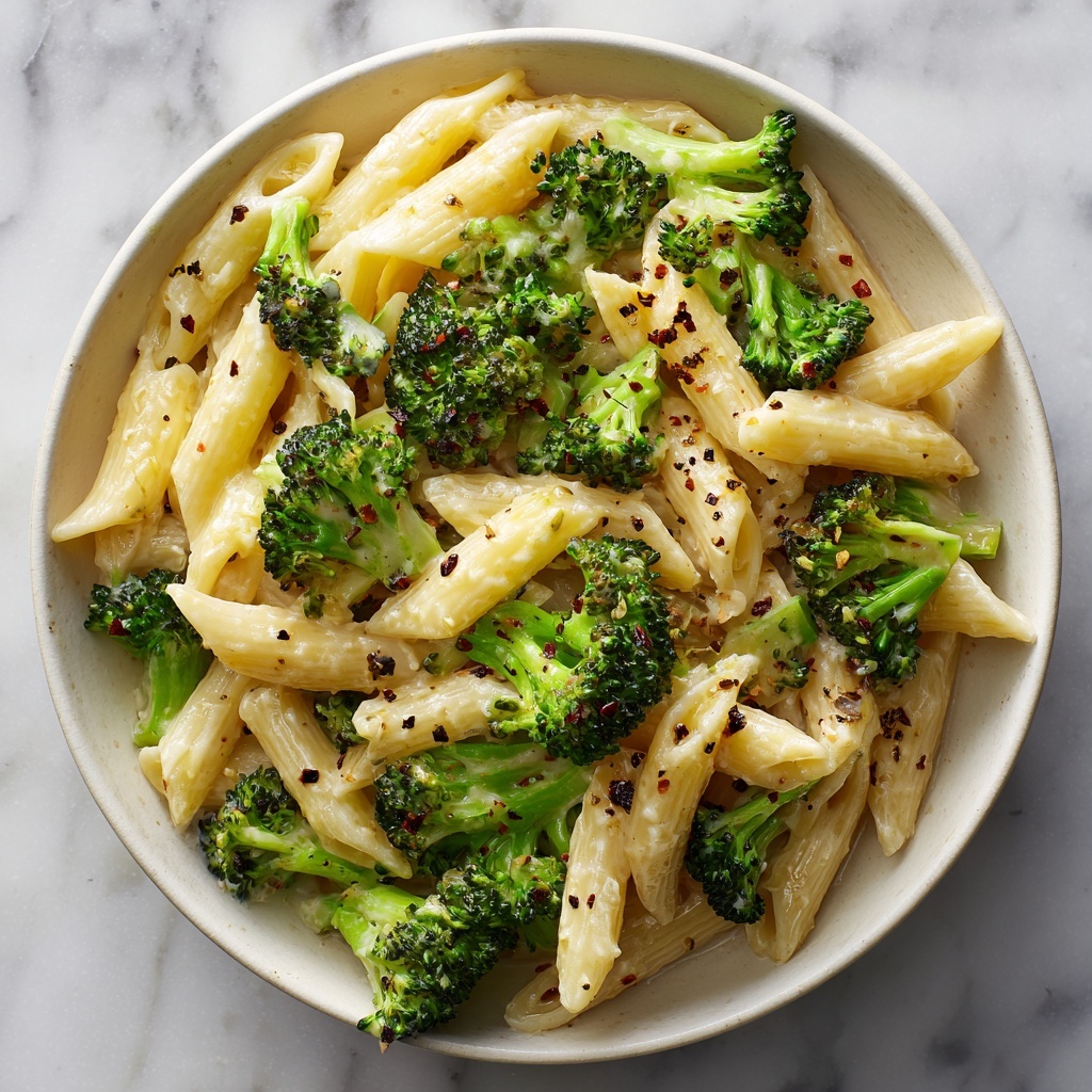 Creamy & Cheesy Broccoli Pasta Recipe - Recipe Image