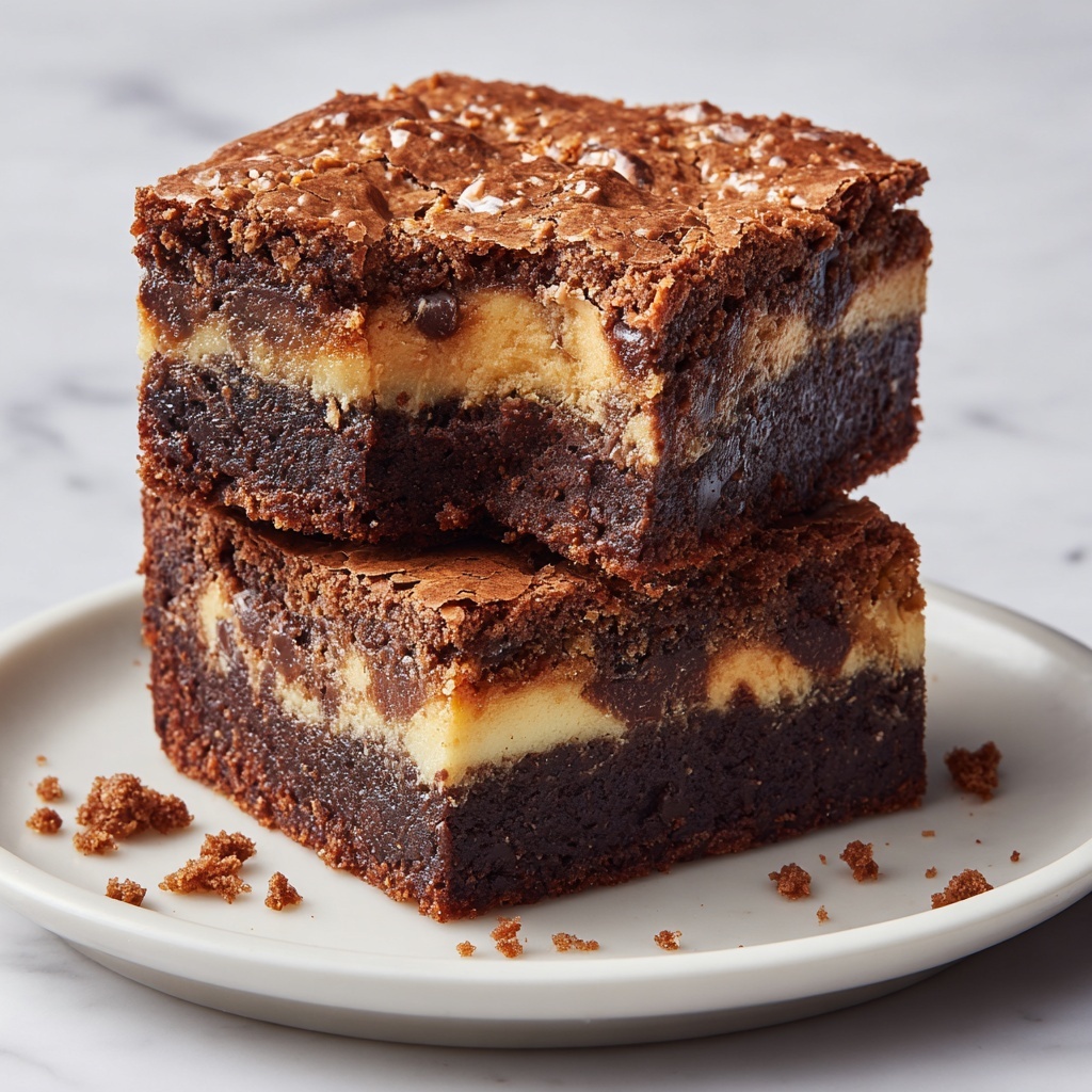 Peanut Butter Stuffed Brownies Recipe - Recipe Image