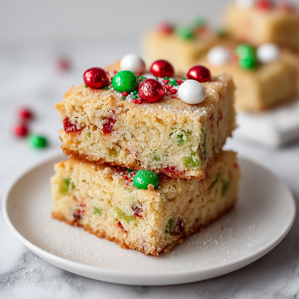 Best Christmas Cookie Bars Recipe - Recipe Image