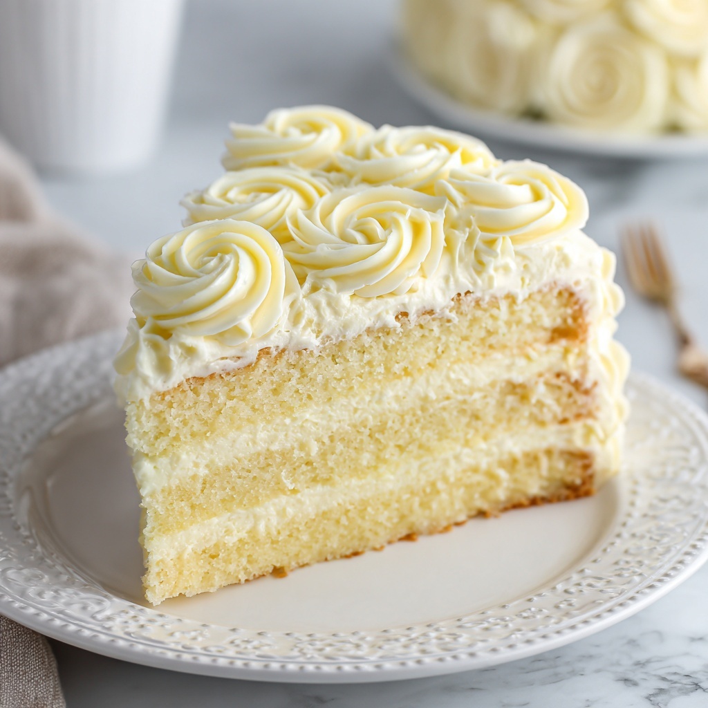 Moist White Velvet Cake Recipe - Recipe Image