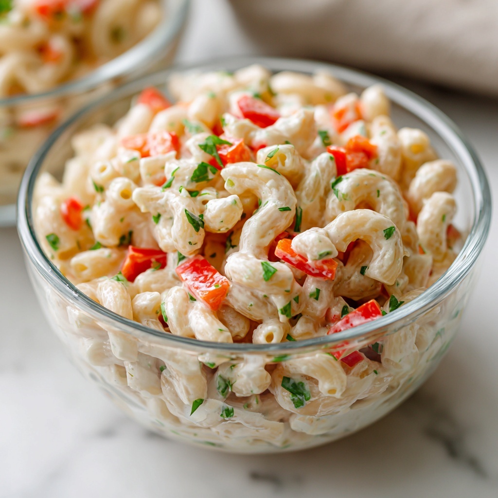Creamy Homestyle Macaroni Salad Recipe - Recipe Image