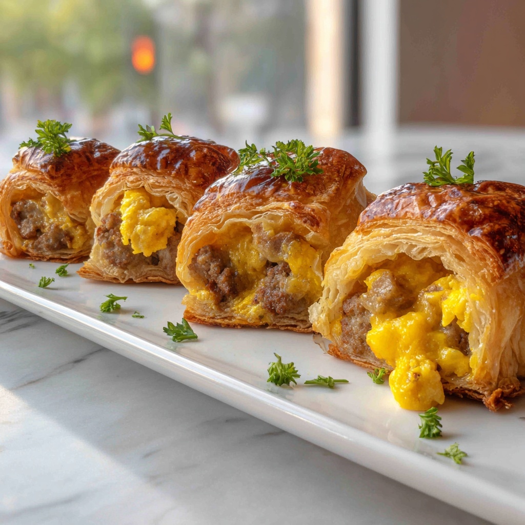 Delicious Breakfast Sausage Crescent Rolls Recipe - Recipe Image
