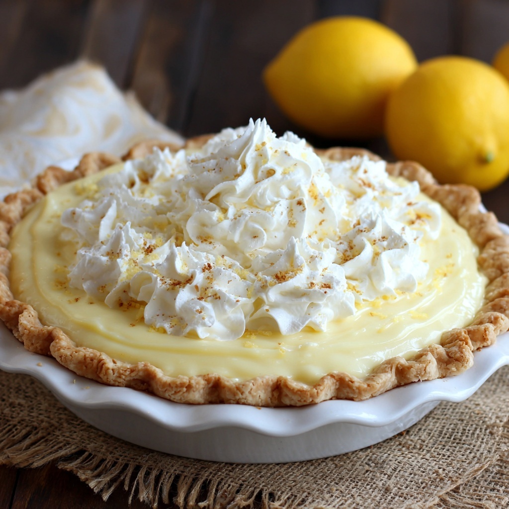 Easy Lemon Cream Pie Recipe - Recipe Image