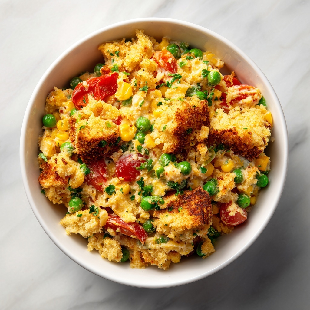 Potluck Cornbread Salad : A Bold Southern Side Dish Recipe - Recipe Image