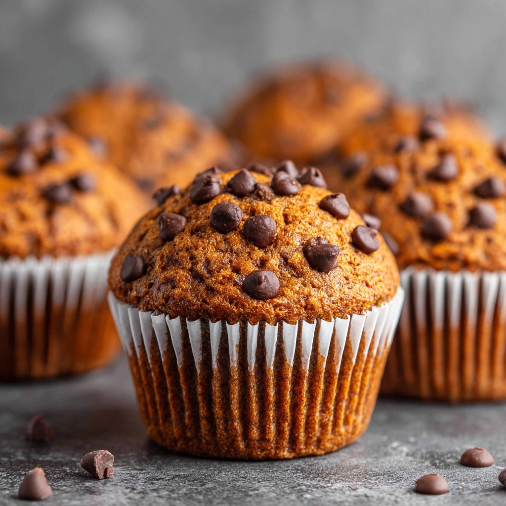 Chocolate Chip Peanut Butter Muffins Recipe - Recipe Image