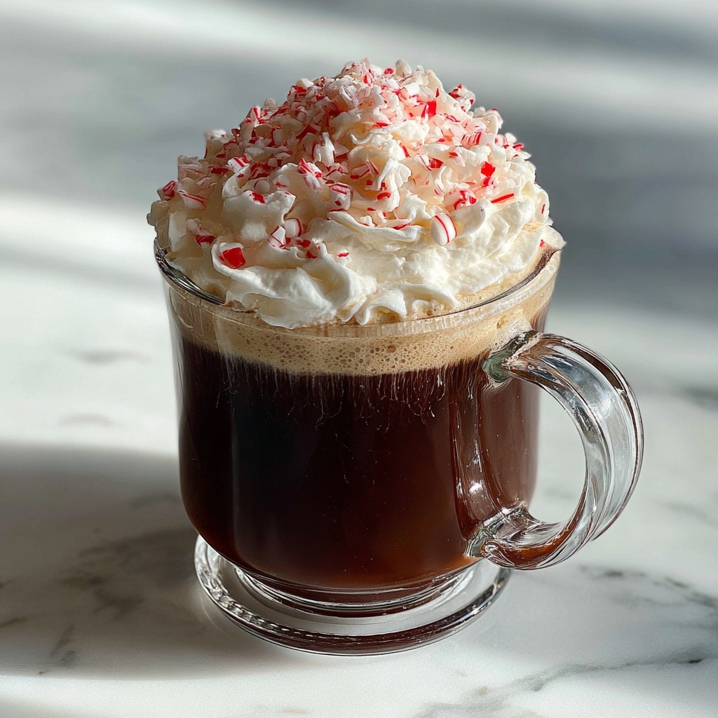 Christmas Peppermint Latte: 5 Steps to Festive Bliss Recipe - Recipe Image