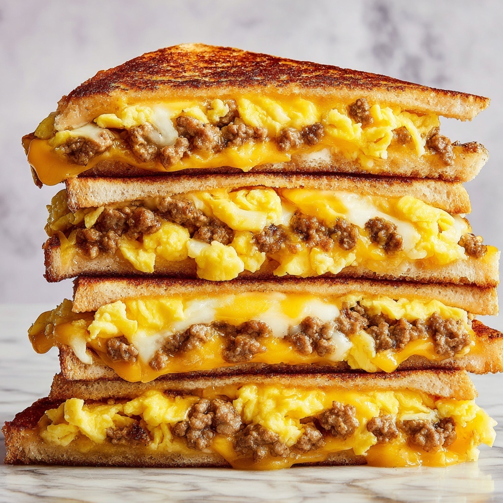Breakfast Grilled Cheese Sandwich: The Ultimate Morning Comfort Food Recipe - Recipe Image