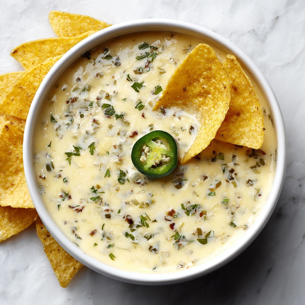 Queso Blanco Dip: 5 Steps to Irresistible Creamy Goodness Recipe - Recipe Image