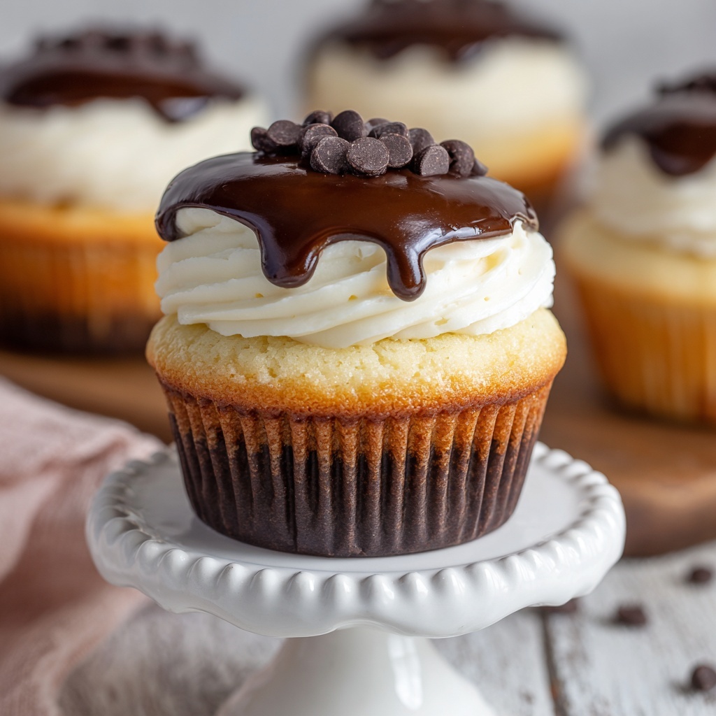 Boston Cream Pie Cupcakes Recipe - Recipe Image