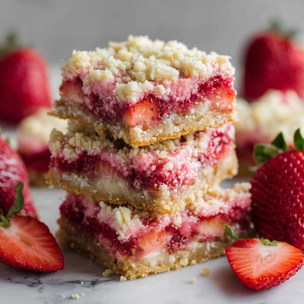 Strawberry Crunch Brownies Recipe - Recipe Image