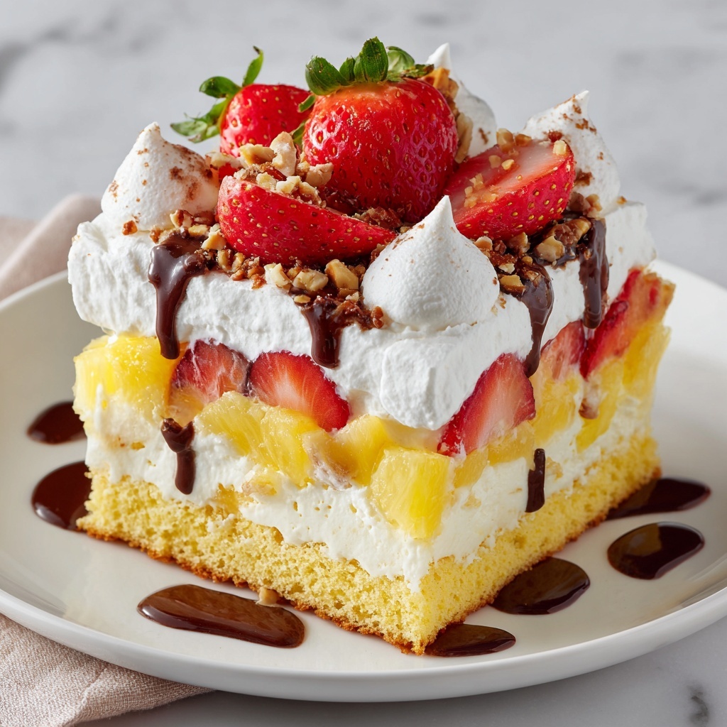 Southern Style Banana Split Cake: 7 Delightful Variations Recipe - Recipe Image