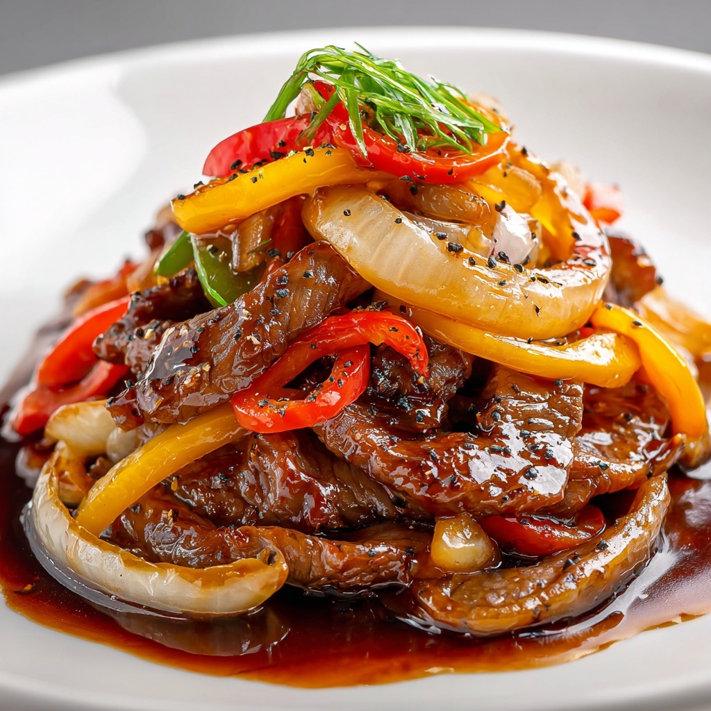 Slow Cooker Pepper Steak: 5 Easy Steps to Comfort Joy Recipe - Recipe Image