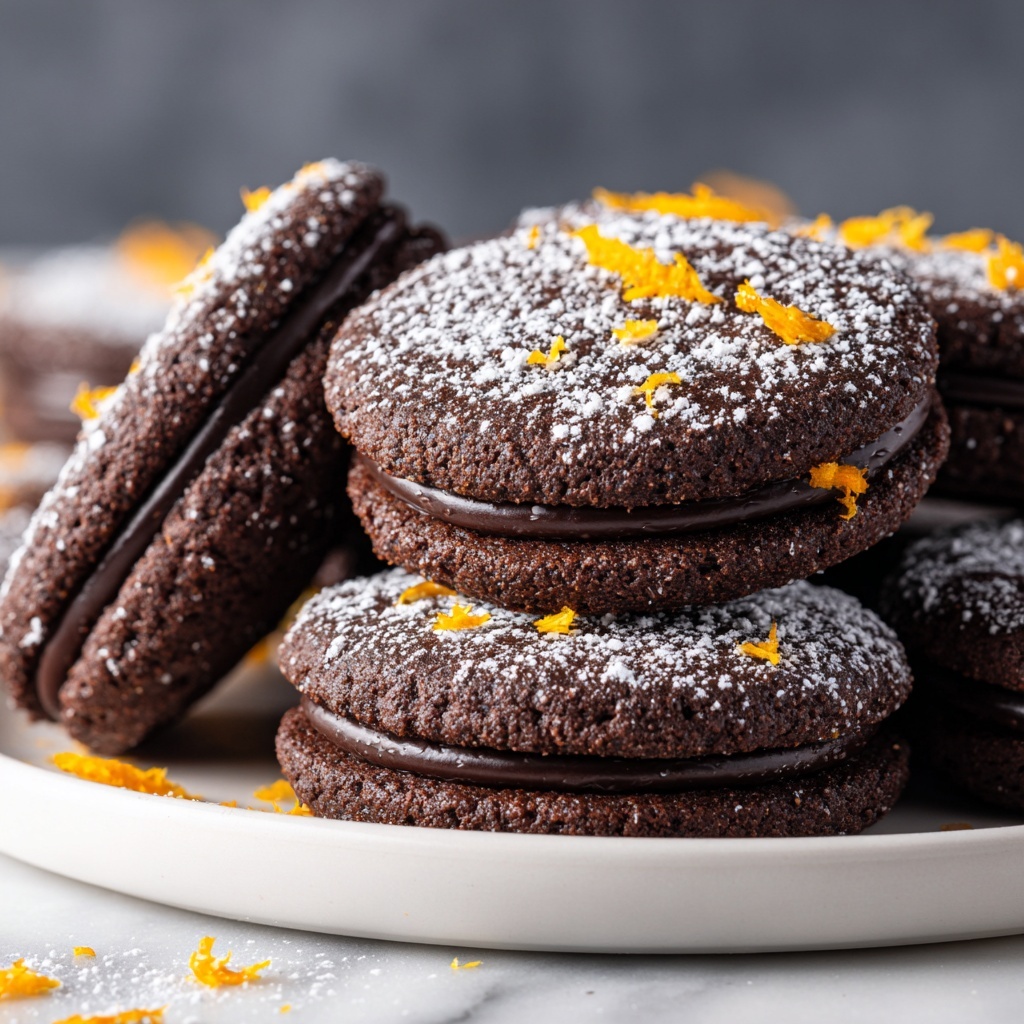 Chocolate Orange Shortbread Cookies Recipe - Recipe Image