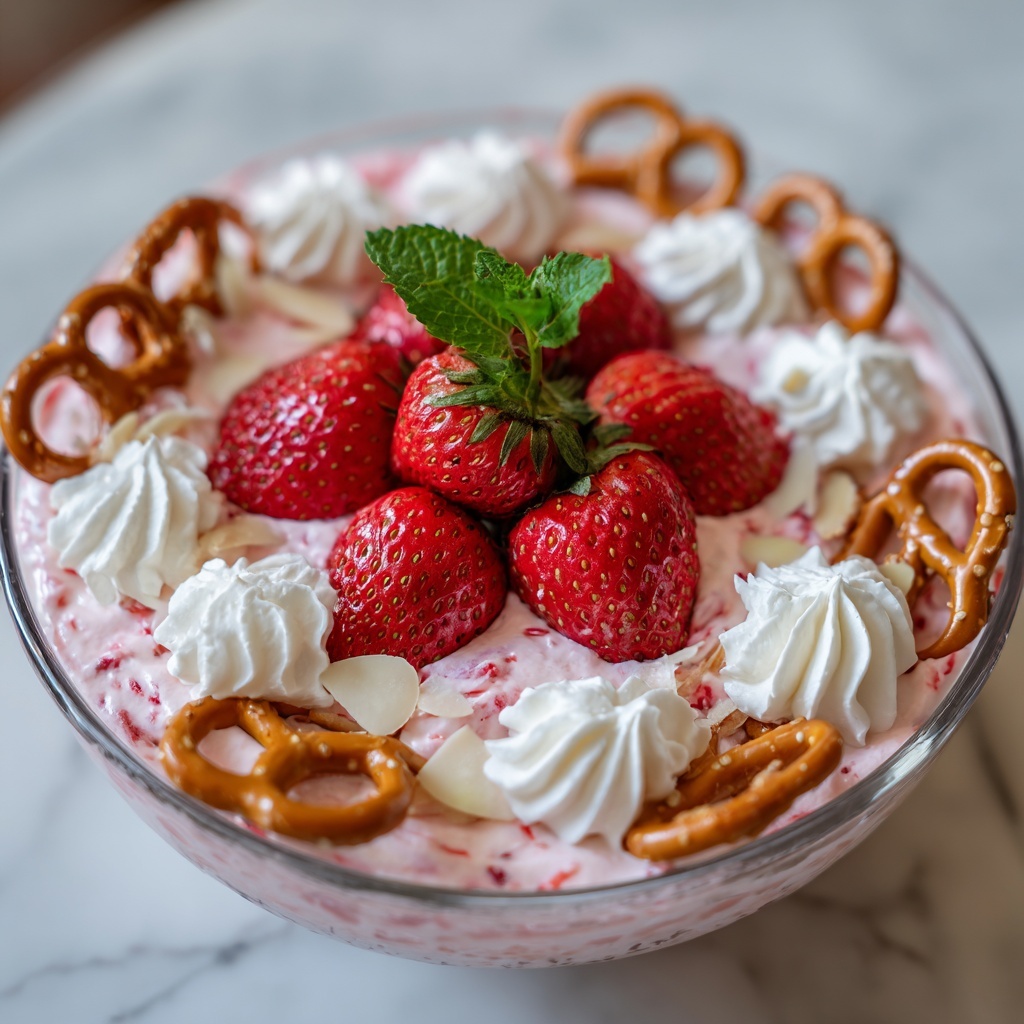 Strawberry Pretzel Salad Recipe - Recipe Image