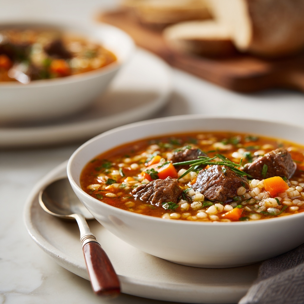 Hearty Beef Barley Soup Recipe - Recipe Image