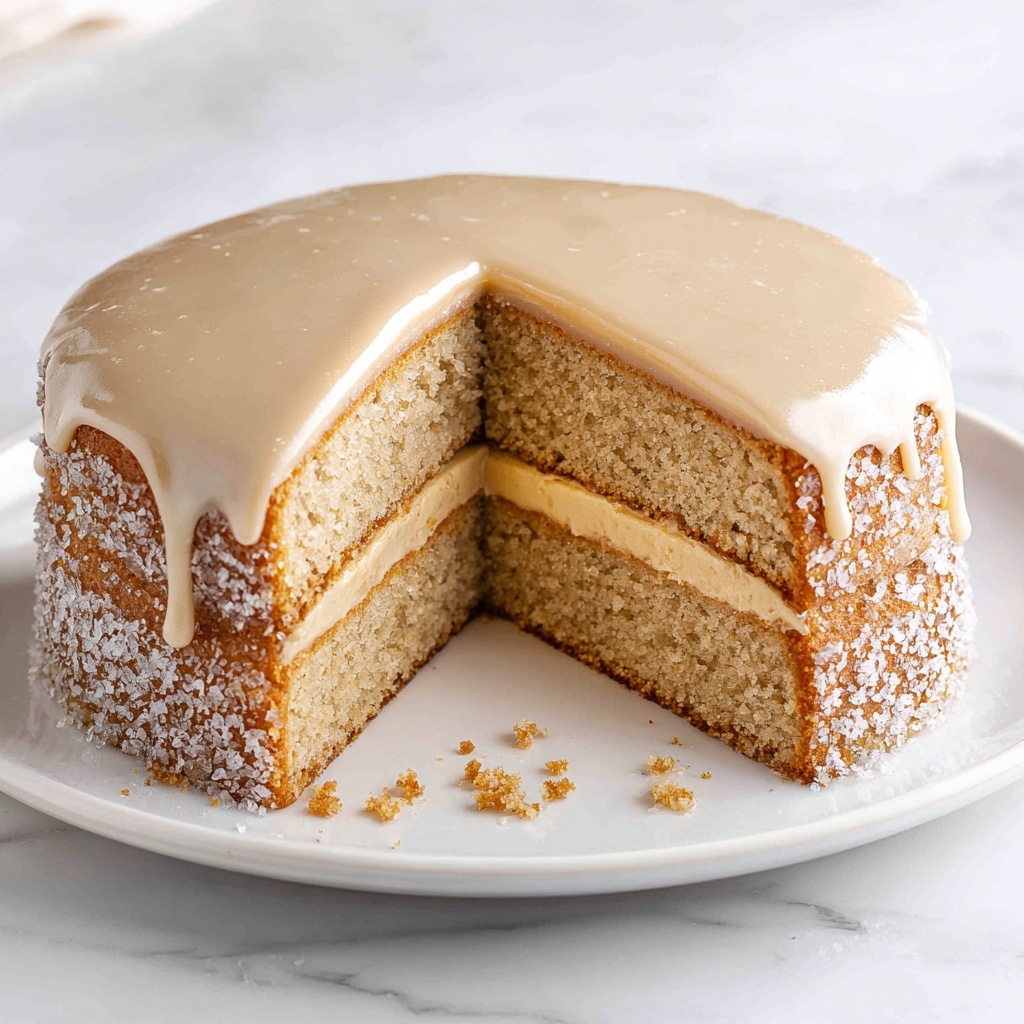 Grey Lavender Cake with Honey Lemon Glaze Recipe - Recipe Image