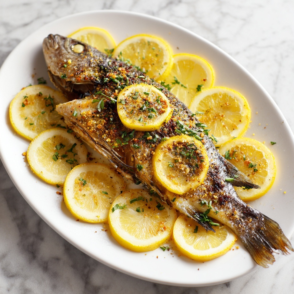Mediterranean Herb and Lemon Baked Branzino: 5 Savory Secrets Recipe - Recipe Image