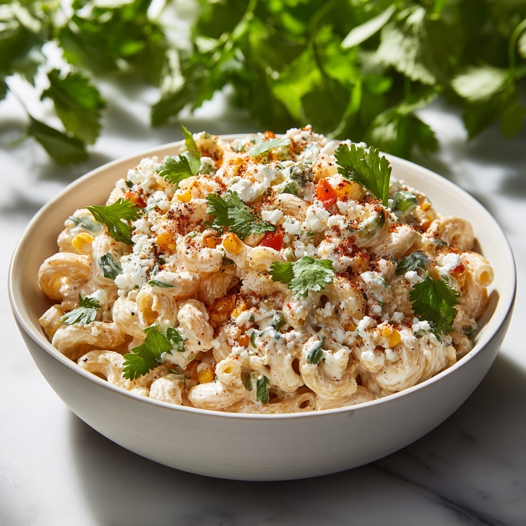Elote Pasta Salad: A Vibrant Twist on a Classic Street Food Favorite Recipe - Recipe Image