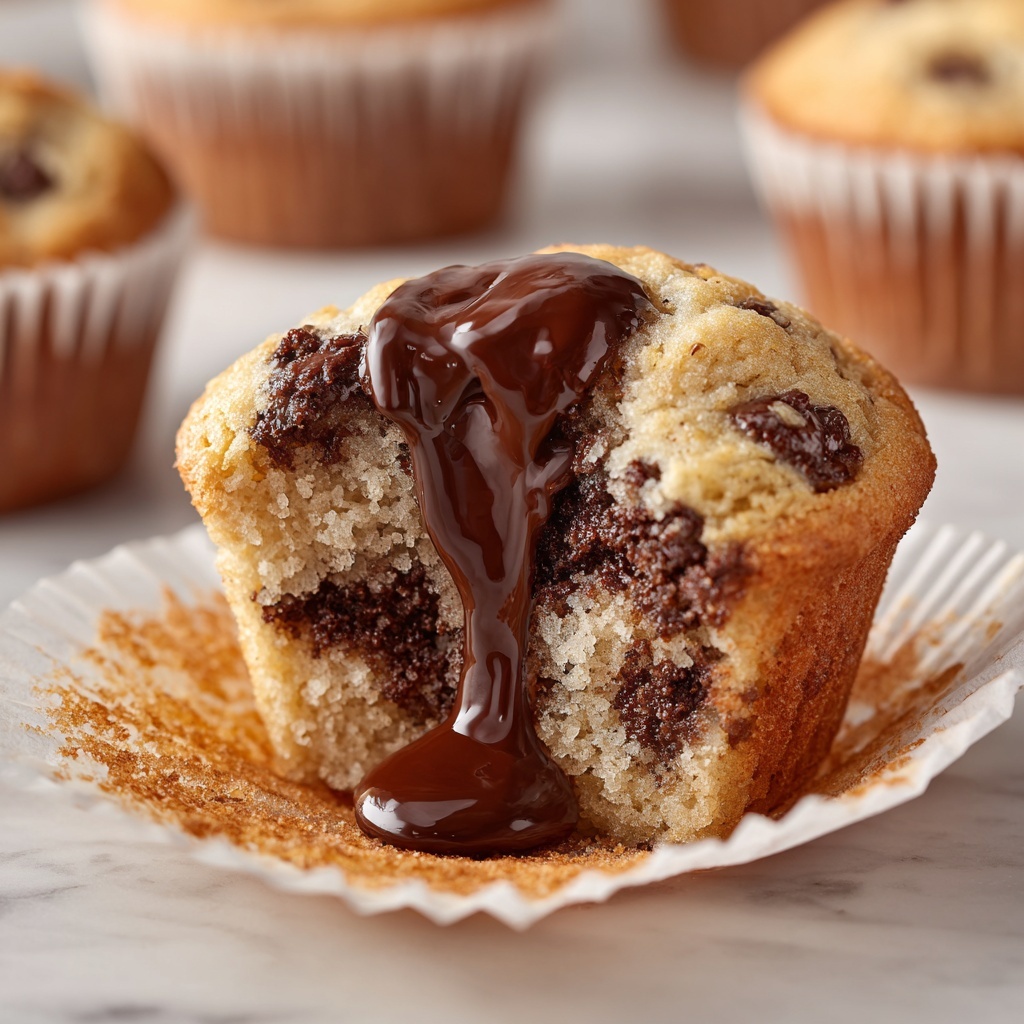 Nutella Banana Muffins Recipe - Recipe Image